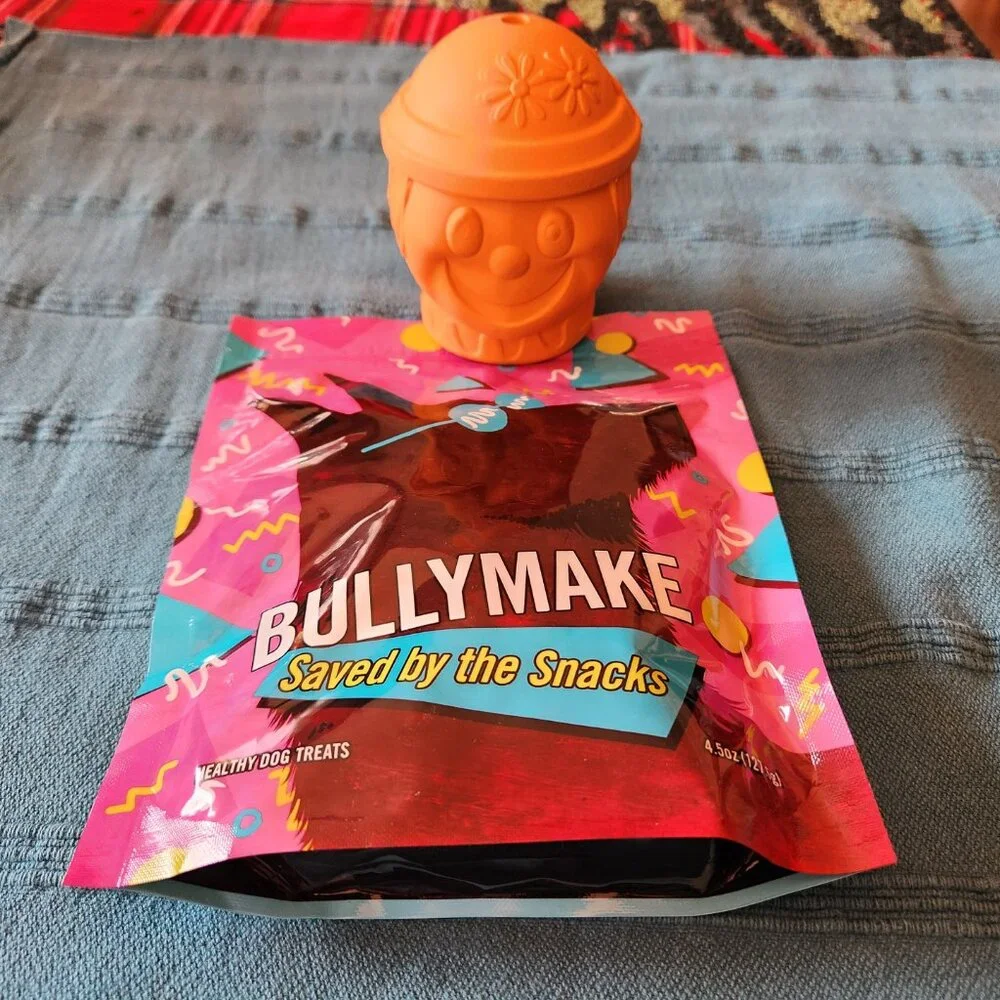 BULLYMAKE Dog Rubber Power Chew & Treat Set – Scarecrow - NEW